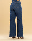 Jeans Confort Azul Oscuro Wide Leg