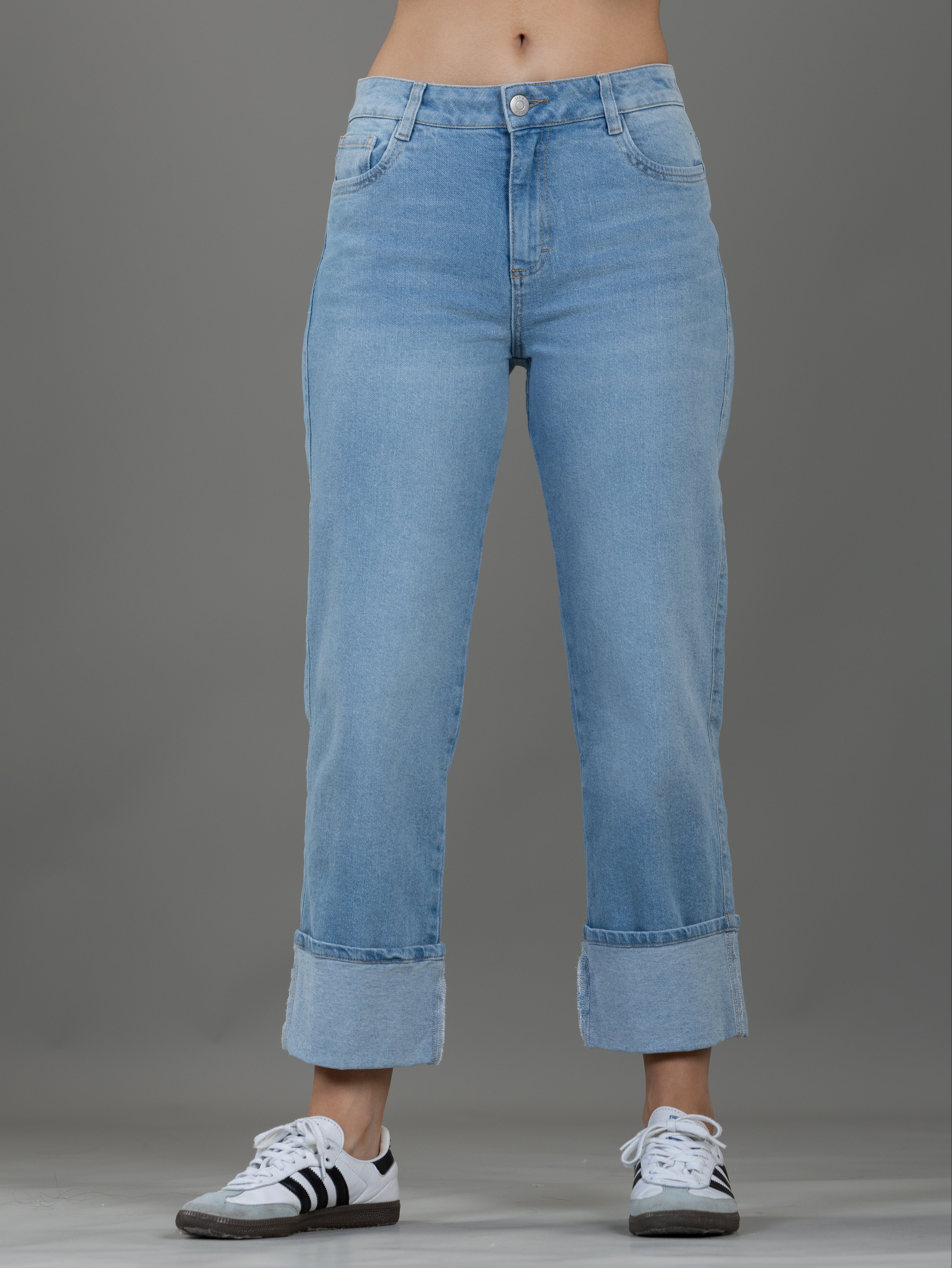 Capri Stretch Azul Cinco Bolsillos