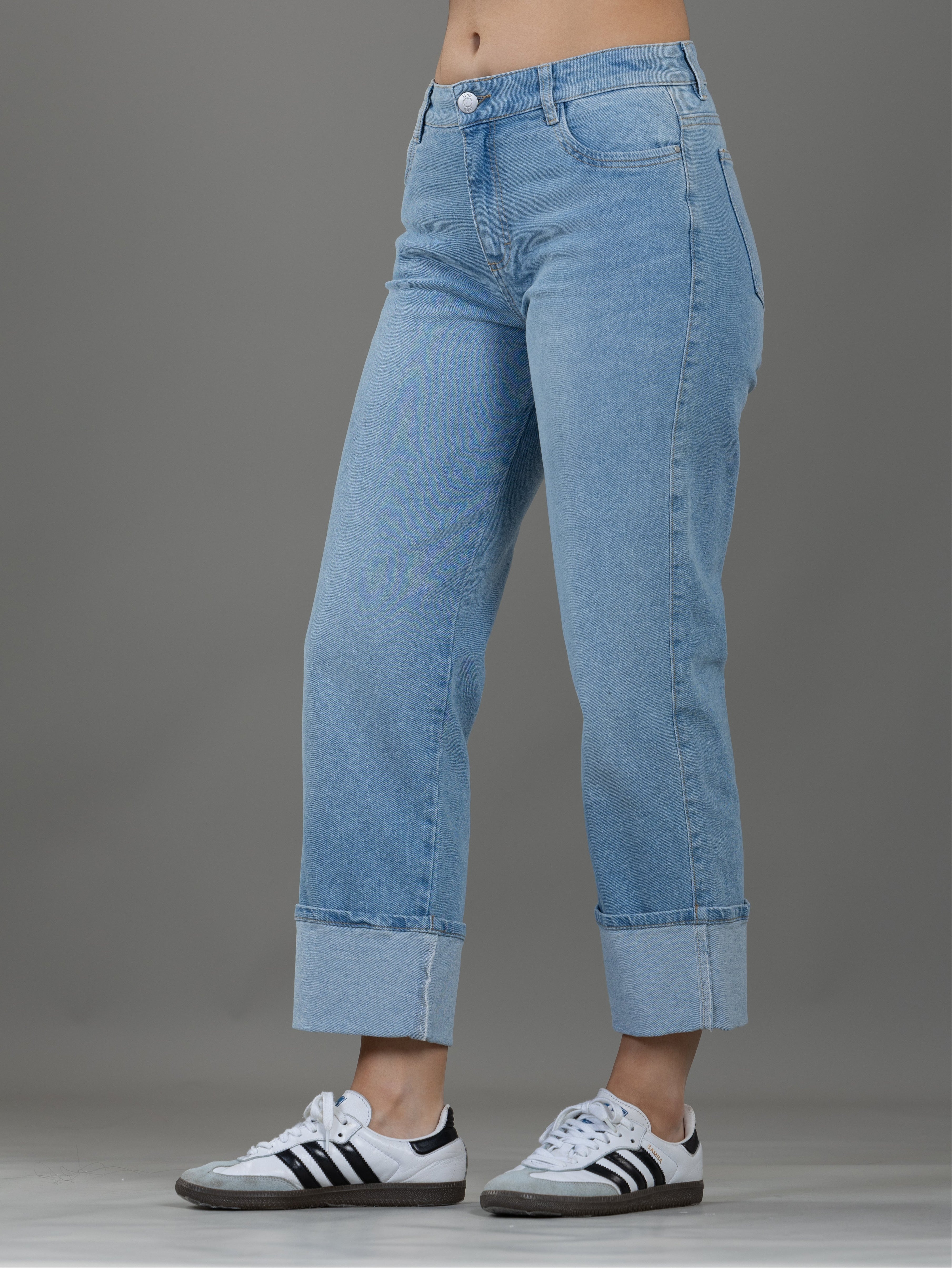 Capri Stretch Azul Cinco Bolsillos