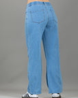 Jeans Confort Azul Claro Wide Leg