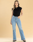 Jeans Confort Azul Claro Flare