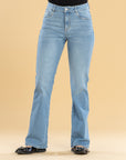 Jeans Confort Azul Claro Flare