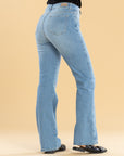 Jeans Confort Azul Claro Flare