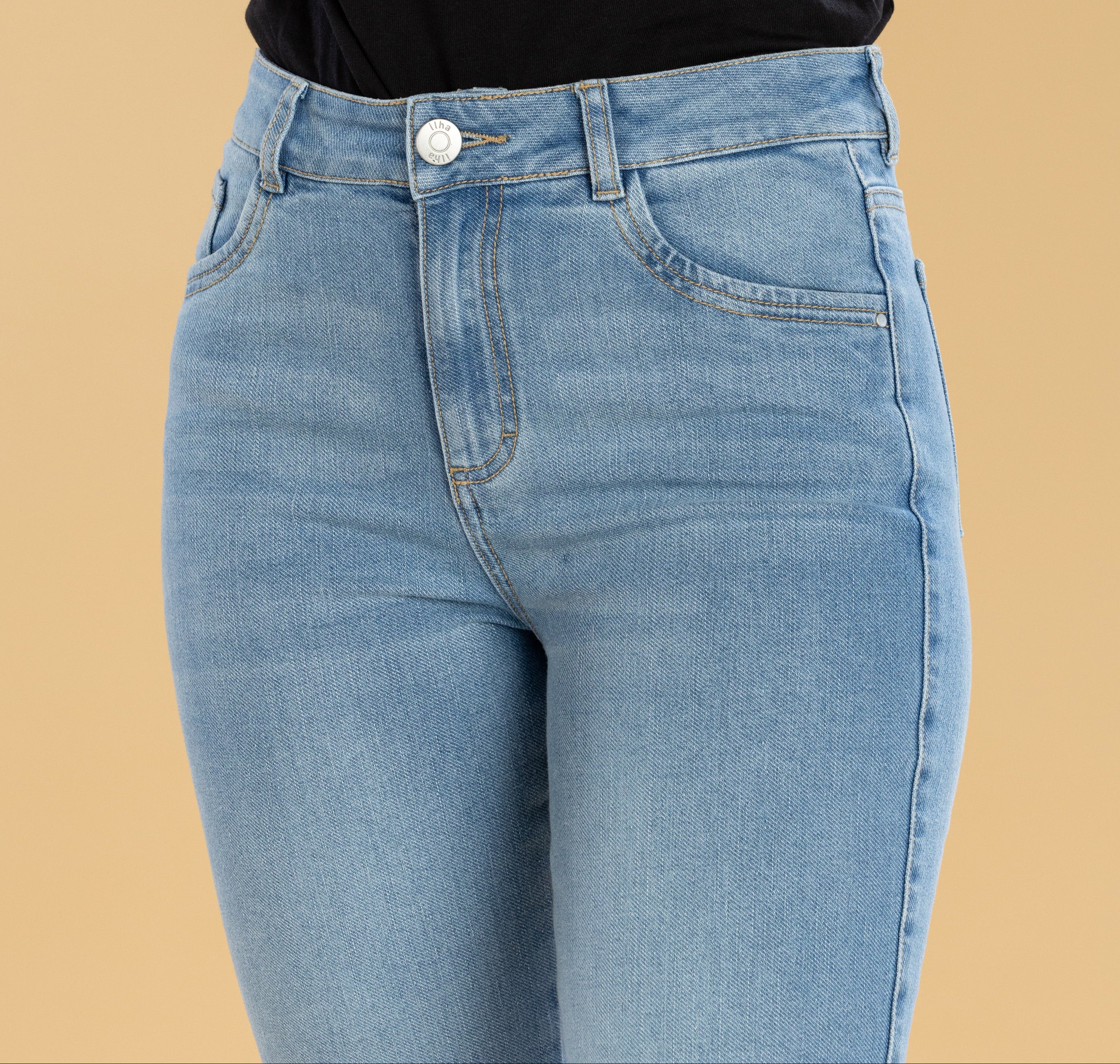 Jeans Confort Azul Claro Flare
