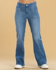 Jeans Confort Azul Medio Flare