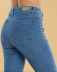 Jeans Confort Azul Medio Flare