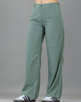 Pantalón Confort Verde Wide Leg
