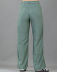 Pantalón Confort Verde Wide Leg
