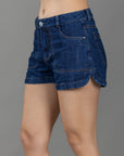 Short Rigído Azul Oscuro Bolsillo Pilot