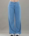 Jean Confort Azul Claro Wide Leg