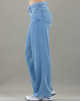 Jean Confort Azul Claro Wide Leg