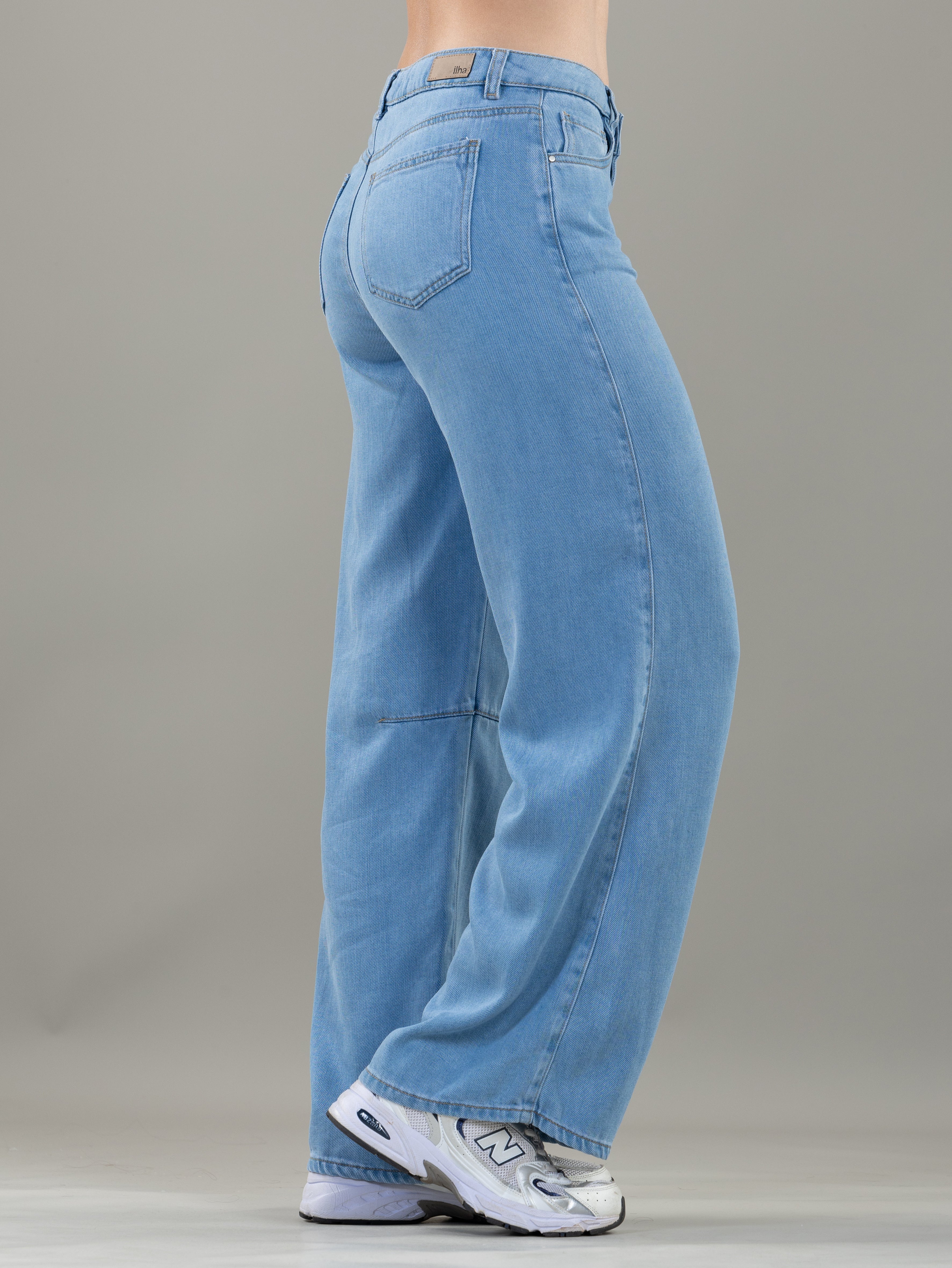 Jean Confort Azul Claro Wide Leg