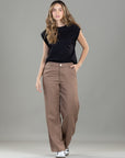 Pantalón Confort Café Bota Recta