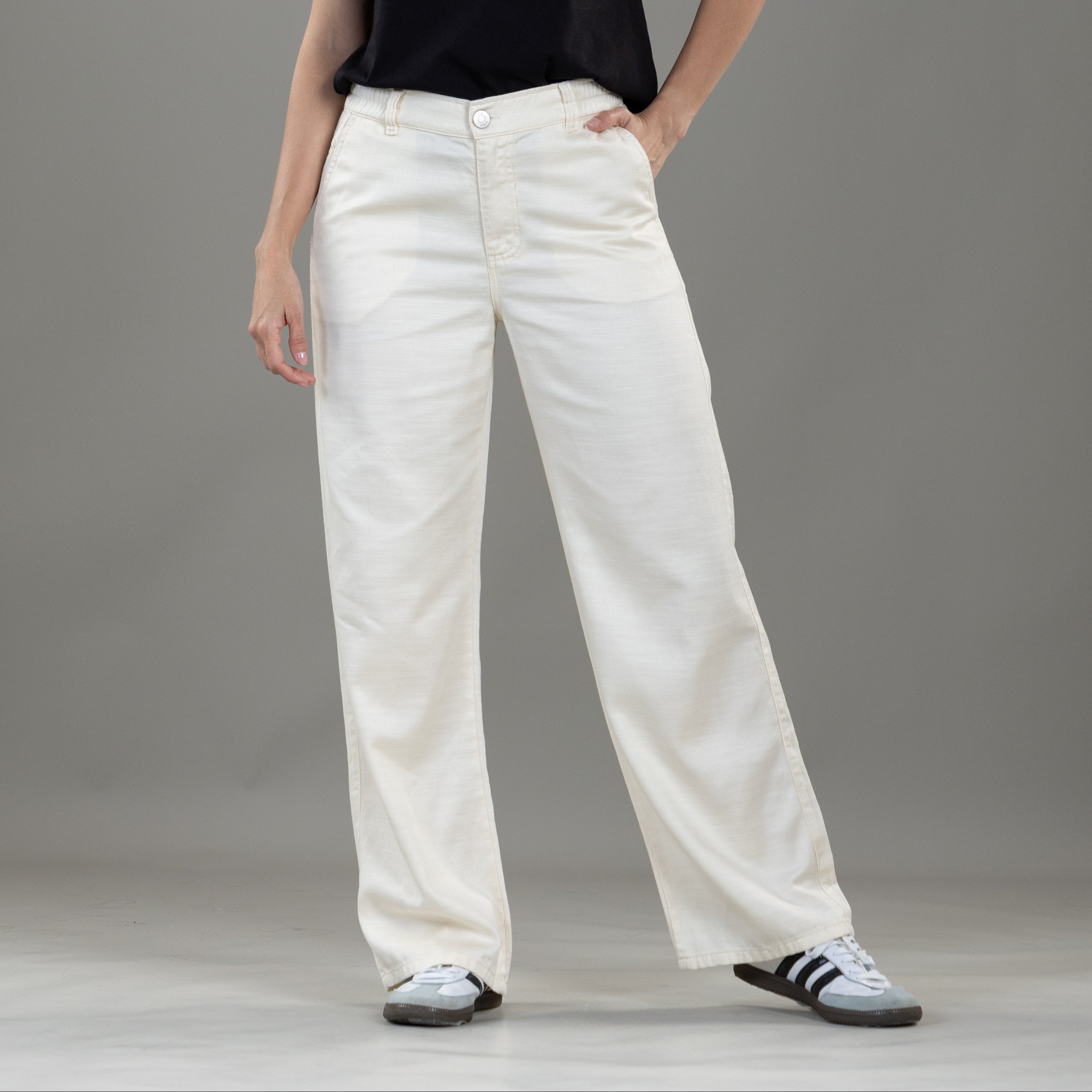 Pantalón Confort Ivory Bota Recta