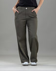 Pantalón Confort Verde Bota Recta