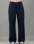 Pantalón Confort Azul Navy Wide Leg